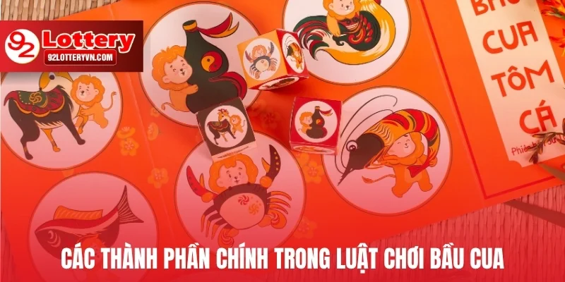 Các thành phần chính trong luật chơi Bầu Cua